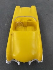 C16 PMC 1958 CHEVROLET CORVETTE CONV. PROMO FRICTION Yellow Vintage 1/25