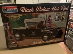 1 24 scale model parts Black Widow Hot Rod Seat No Box