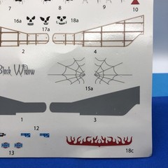 FOB Bantam Blast Black Widow Fuel Altered DECAL SHEET 1:25 SeRch LBR Model Parts