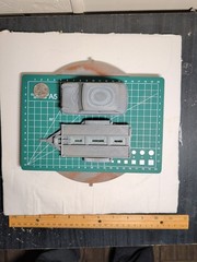 3d Printed 5-in Model 1963 Mini Cooper On Trailer Unpainted
