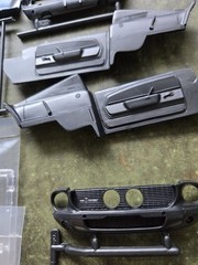 1967 Mustang GT-350 AMT Body Hood Chassis Suspension Model Parts 1:25 STK M12
