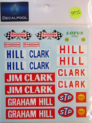 Decalpool 1/12 Lotus 49 Ford F1 Option logo Decal Sheet DP126 for Tamiya kit