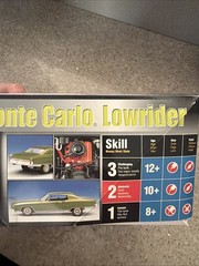 AMT Ertl 1970 Monte Carlo Lowrider Street Customs Model Kit Skill 2 Open Box