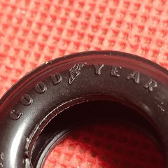 Goodyear Blue Streak Tires 1939 Ford Tudor Sedan 1:25 Scale Model Car Part AMT