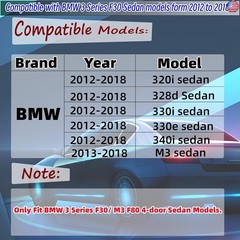 Rear Trunk Spoiler Wing Fit for BMW F30 F80 M3 2012-2018 3 Series 320i/ 328d/