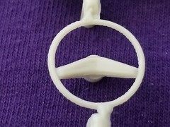 1972 FORD F250 STEERING WHEEL & COLUMN from Moebius 1:25 Model Kit 67-72