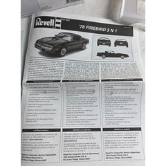 Revell Muscle 78 Pontiac Firebird 3n1 Model Kit 1:24 Scale 4927 With Paint Tools