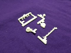 Diamond REO Truck Tractor TURBO & EXHAUST MANIFOLD for 1:25 AMT Model Kit