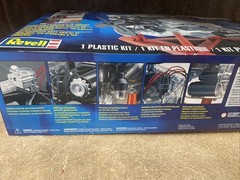 Visible V-8 Engine Model Kit Revell Open Box Partially Assembled Sold As Is