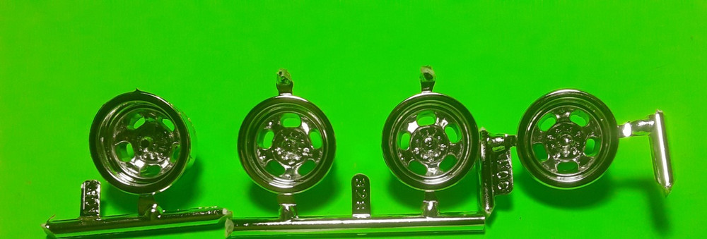 40 Willys Gasser 1/25 AMT Anson Kidney Bean Deep Dish 4 Rims Wheels 5 Slot