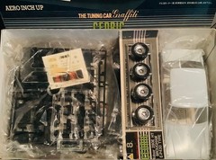 Aoshima Nissan Cedric 430 280E Tuning Car Graffiti No8 1/24 Plastic Model Kit