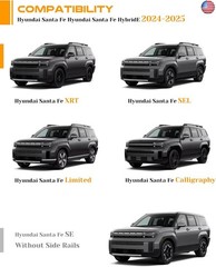 Snailfly 265 lbs Lockable Roof Rack Cross Bars Fit for Hyundai Santa Fe