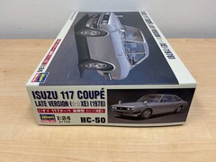 Hasegawa 1978 Isuzu 117 Coupe Late Version Unassembled 1/24 Scale Model Kit Read