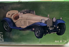 Pocher Alfa Romeo Spider Touring Gran Sport 1932 1:8 Scale Model Kit Incomplete
