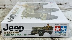 Tamiya 1:35 Jeep Willys MB 1/4-Ton 4×4 Truck Model Kit WWII No.219 New Sealed