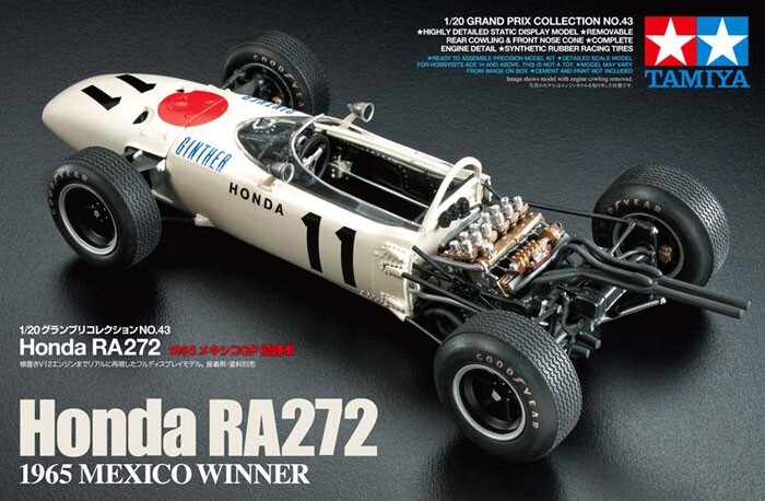 Tamiya 1/20 Honda F1 RA272 Race Car TAM20043-W