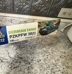 Vintage WW2 Model Kit German PanzerKampfwagen (PzKpfw) No. 212 Missing Pieces