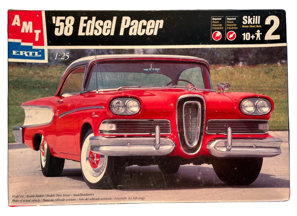 AMT 1958 Edsel Pacer Vintage Model Kit 1/25 Scale Sealed Box (B268)