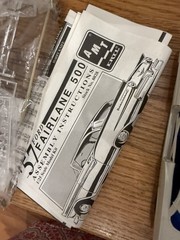 amt/ertl 57 ford fairlane 500 model kit #8028