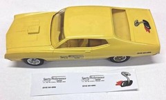 1970 Ford Torino Promo Cobra Sports Performance Center Decal Sheet 1:25 NO CAR!!