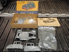 Early Hubley Metal Model A Couple Model Kit Complete