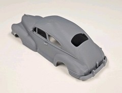 ABS-LIKE RESIN 3D PRINTED 1/25 1948 CHEVROLET FLEETLINE AERO SEDAN BODY