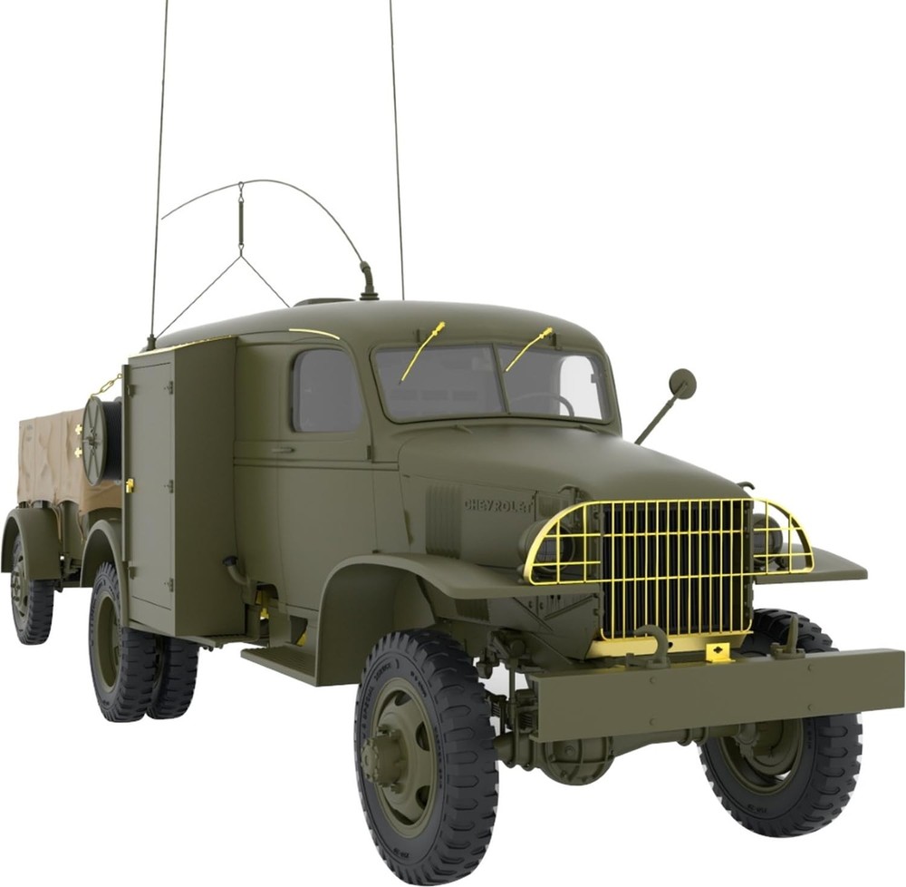 Miniart 1/35 American K-51 Radio Truck/K-52 Trailer Interior Kit Plastic Model M