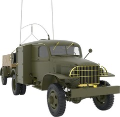Miniart 1/35 American K-51 Radio Truck/K-52 Trailer Interior Kit Plastic Model M