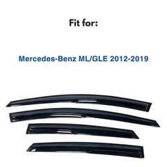 Mercedes-Benz ML/GLE (12-19) Window Visors Rain Guard Tape-On Extra Durable