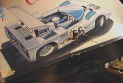 Vintage IMC 1:25 Hall CHAPARRAL 2E RACE CAR Model Kit # 116 – 200