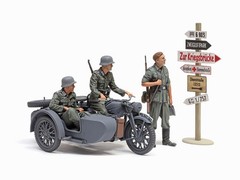 Tamiya TA35384 1/35 Military Miniature Series GERMAN KS600 MOTORCYCLE & SIDECAR