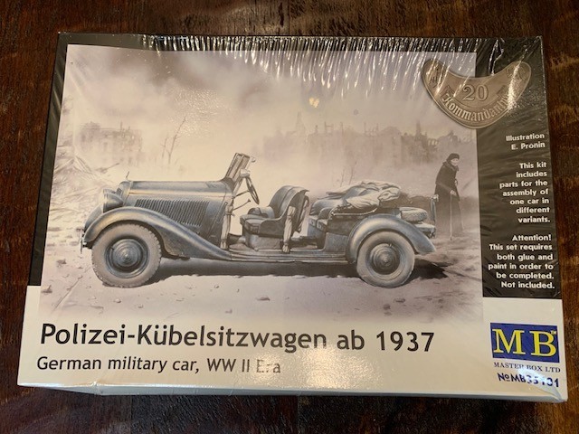 Master Box -MB35101 – Polizei-Kubelsitzwagen ab 1937 35101 1/35 Model Kit