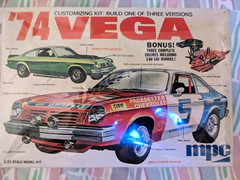 L@@K! RARE ORIGINAL VINTAGE MPC 1974 CHEVY VEGA KIT *SEALED-BAG *COMPLETE *NICE!