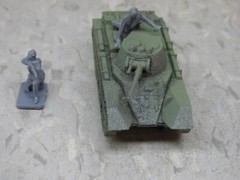 MIR / Roco Minitank Compatible WWII Russian bT-7 & Airfix Soldiers Lot#7419B©