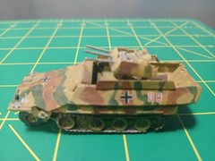 African Corps 1/72 1/87 ? Army Tank Trucks Built Model WW II German Tan Dio Trac
