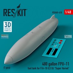 RESRSU480410U 1:48 ResKit 480-gal FPU-11 Fuel Tank (for Super Hornet)