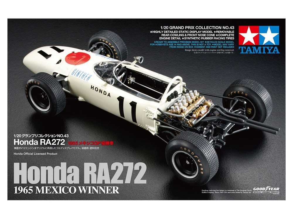 Tamiya 20043 1:20 Honda RA272 1965 Mexico Winner Car Model Kit