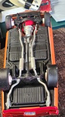 Excellent Paint Chevelle SS 454 Orange Hot Rod Painted Automotive Model Car