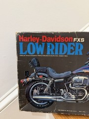 vintage Imai Harley Davidson FXS Low Rider 1/12th model kit 1982 open box