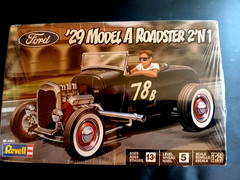 Model Kit 1929 Ford Model “A” Roadster 2n1 Kit 1:25 Skill Level 5