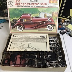 JOHAN JO-HAN 1935 Mercedes Benz 500K 1/25 Model Kit Open Box GC #1135