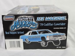 Lindberg Homie Hoppers Ice Machine ‘79 Cadillac Lowrider 1/25 Blue New Sealed!!