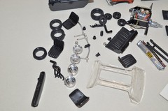 Vintage Monogram 1966 MALIBU SS Junkyard Model Parts Lot Beautiful Paint 1/24