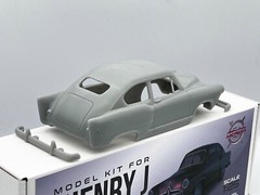 1:25 Kaiser Henry J 1951 Model Resin Kit With Clear Parts Included