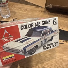Lindberg DODGE 1964 330 Super Sport Max Wedge Model Kit “Color Me Gone” Sealed