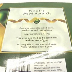PACKARD 12 WOOD AUTO KIT DAYTONA HUDSON CORPORATION 1998 LAMINATED WOOD PART NEW