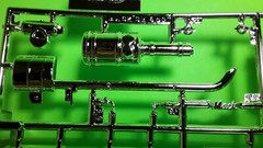 Mack DM800 Heavy Duty 1/25 chrome fuel tank Bulldog emblem mirrors rig tractor