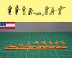 1/144 USA Delta Force in action (fine detail 8 figures) Resin Kit