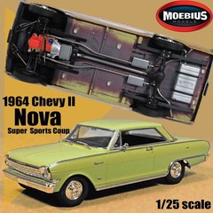 MOEBIUS MODELS 1220 1/25 1964 CHEVY II NOVA SUPER SPORT COUPE MODEL KIT