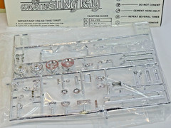 Vintage MPC 1967 Corvette Sting Ray Model Kit 1:25-6357-SEALED PARTS/NIOB